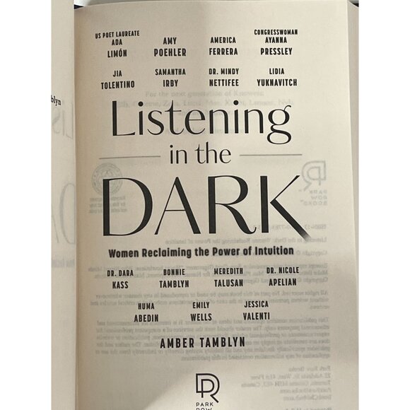 Listening in the Dark by Amber Tamblyn Hardcover Book Women Essays & Intuition - Picture 4 of 5